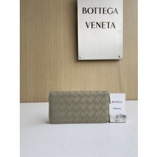 보테가 베네타 Bottega Veneta 593217 Intrecciato Zip Around Wallet 19CM