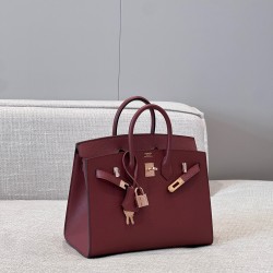 에르메스 Hermes Brikin 25cm Epsom 55 Rouge H/gold