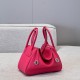 에르메스 Hermes Lindy 26cm TC i6 Rose extreme/silver