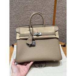 에르메스 Hermes Birkin 25cm Togo S2 Trench/silver