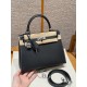 에르메스 Hermes Kelly 25cm Epsom 88 Graphite/silver