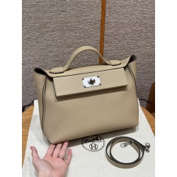 에르메스 Hermes Kelly 2424 29cm Togo S2 Trench/silver