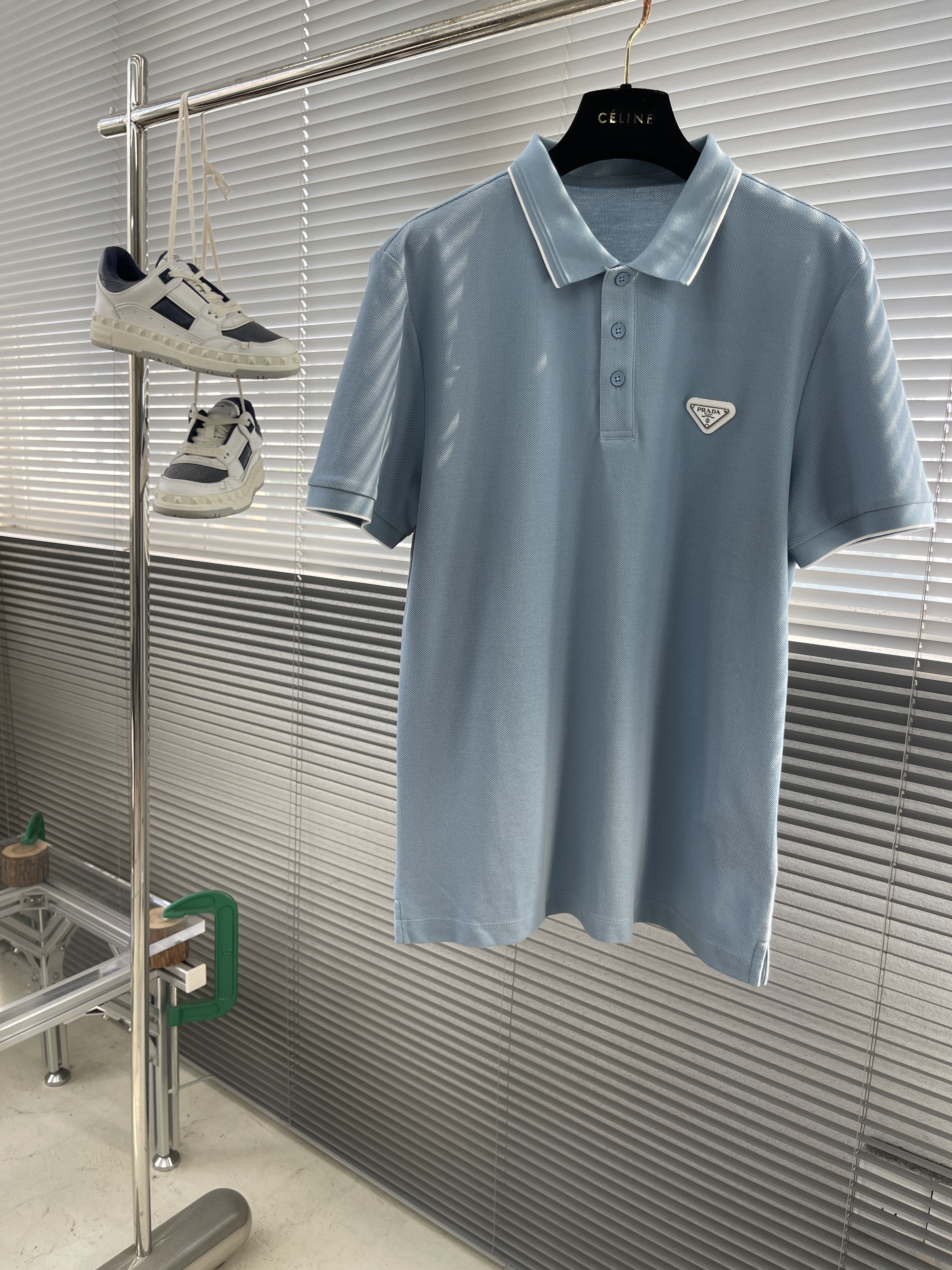 프라다 Prada 반팔 폴로 셔츠