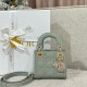 디올 Dior Lady Dior Micro Bag grey 12cm