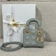 디올 Dior Lady Dior Micro Bag grey 12cm