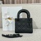 디올 Dior Mini Lady Dior Bag Black 17cm