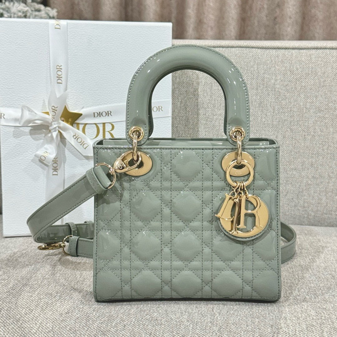 디올 Dior Small Lady Dior Bag grey 20cm
