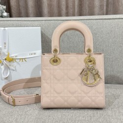 디올 Dior Small Lady Dior Bag pink 20cm