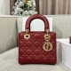 디올 Dior Small Lady Dior Bag Wine red 20cm