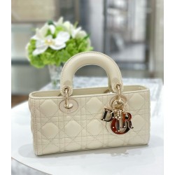 디올 Dior Small Lady D-Joy Bag Beige 22cm
