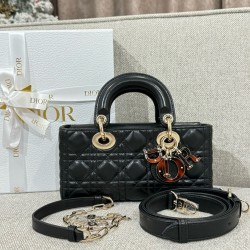 디올 Dior Small Lady D-Joy Bag Black 22cm