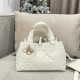 디올 Dior Small Dior Toujours Bag White 23cm