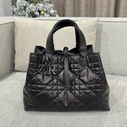 디올 Dior Medium Dior Toujours Bag Black 28.5cm