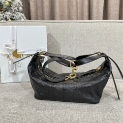 디올 Dior Small D-Journey Bag Black 25.5cm