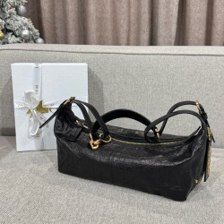 디올 Dior Medium D-Journey Bag Black 33cm