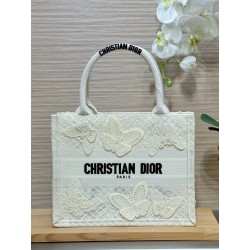 올 Dior Small Dior Book Tote White 26.5cm