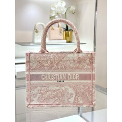디올 Dior Small Dior Book Tote Pink Reverse 26.5cm