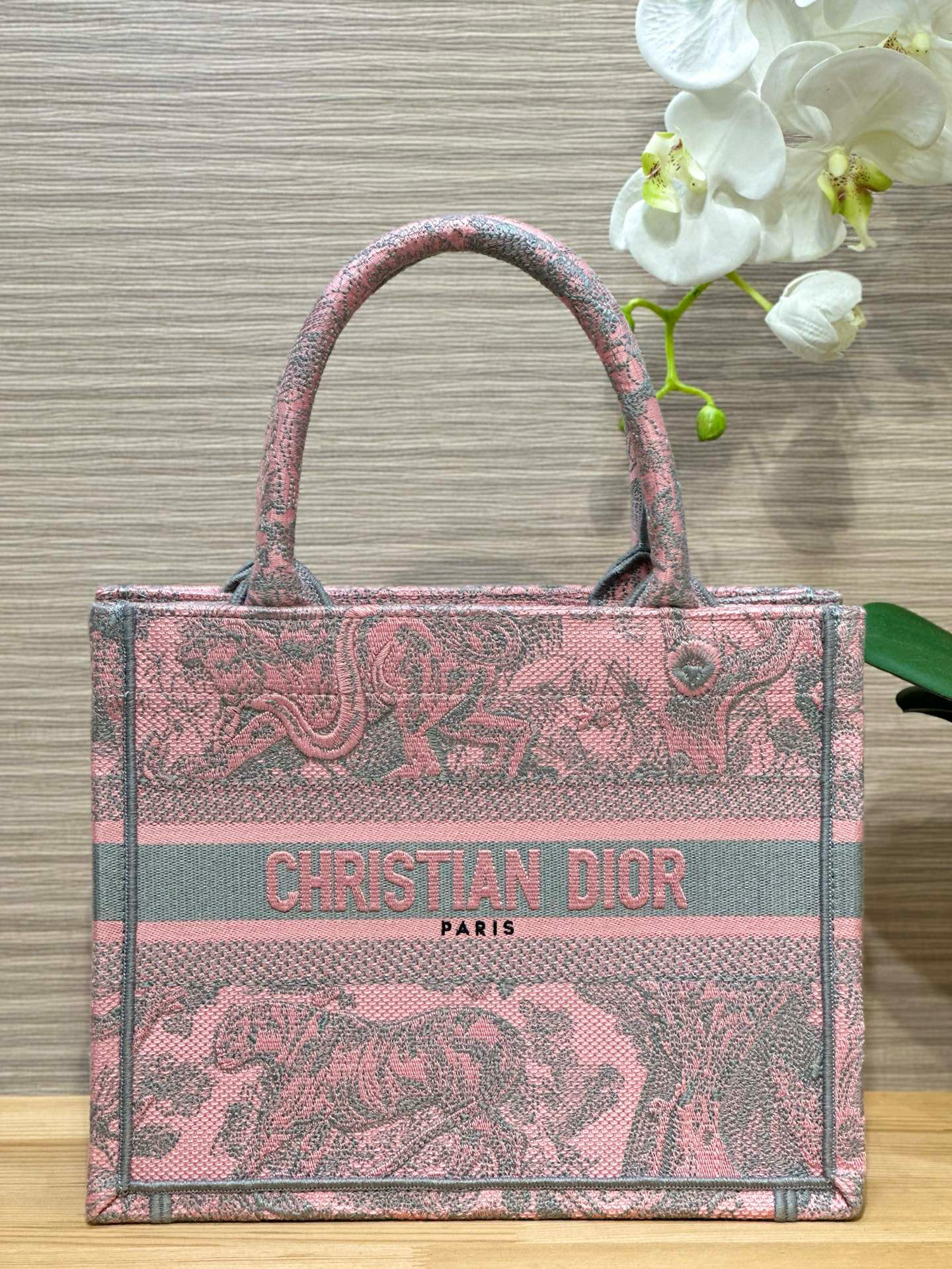 디올 Dior Small Dior Book Tote Pink 26.5cm