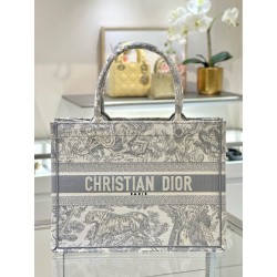 디올 Dior Medium Dior Book Tote Gray Reverse 36.5cm