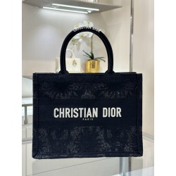 디올 Dior Medium Dior Book Tote Black 36.5cm