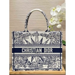 디올 Dior Medium Dior Book Tote Blue 36.5cm