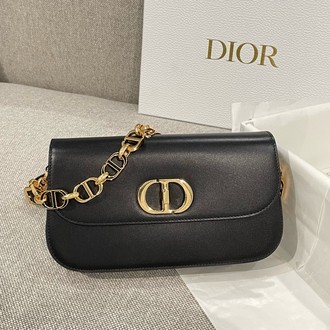 디올 Dior 30 Montaigne Avenue Bag Black 22cm