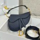 디올 Dior Mini Saddle Bag with Strap blue 19cm