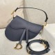 디올 Dior Saddle Bag with Strap Blue 25.5cm