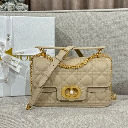 디올 Dior Small Dior Jolie Top Handle Bag Apricot 22cm