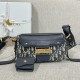 디올 Dior Small Streetchic Bag Oblique Jacquard Blue 24cm