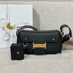 디올 Dior Small Streetchic Bag Black 24cm