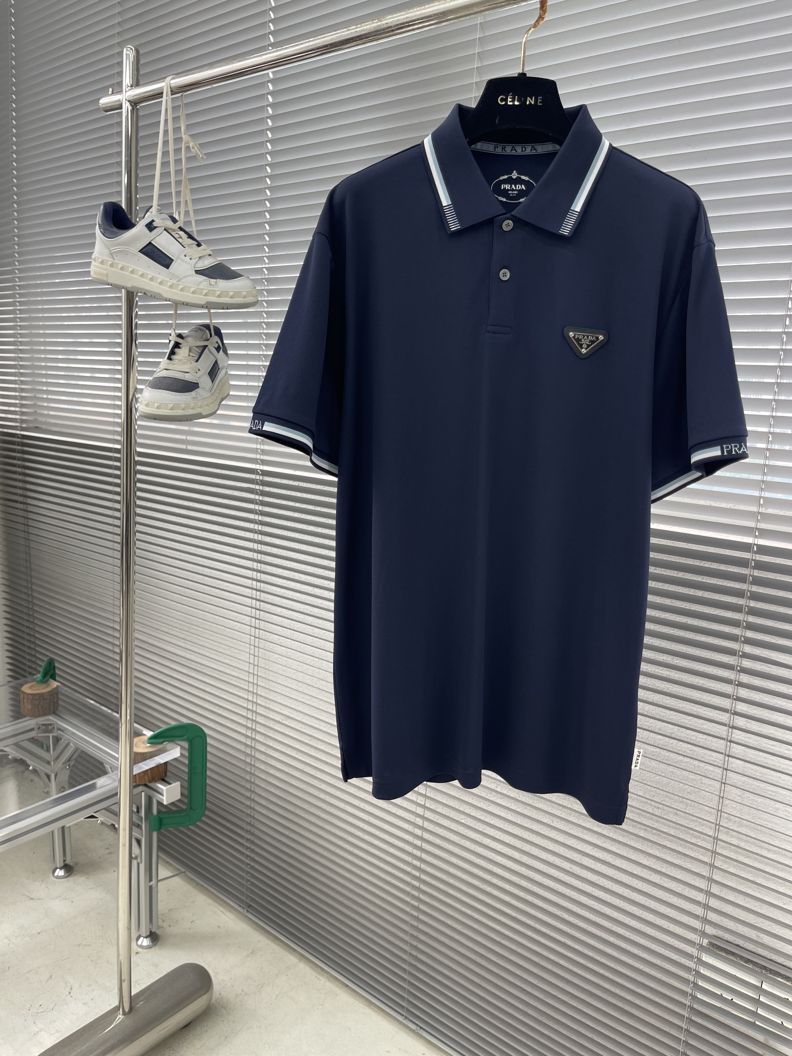 프라다 Prada 반팔 폴로 셔츠