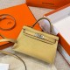 에르메스 Hermes Mini Kelly chèvre 2i/silver