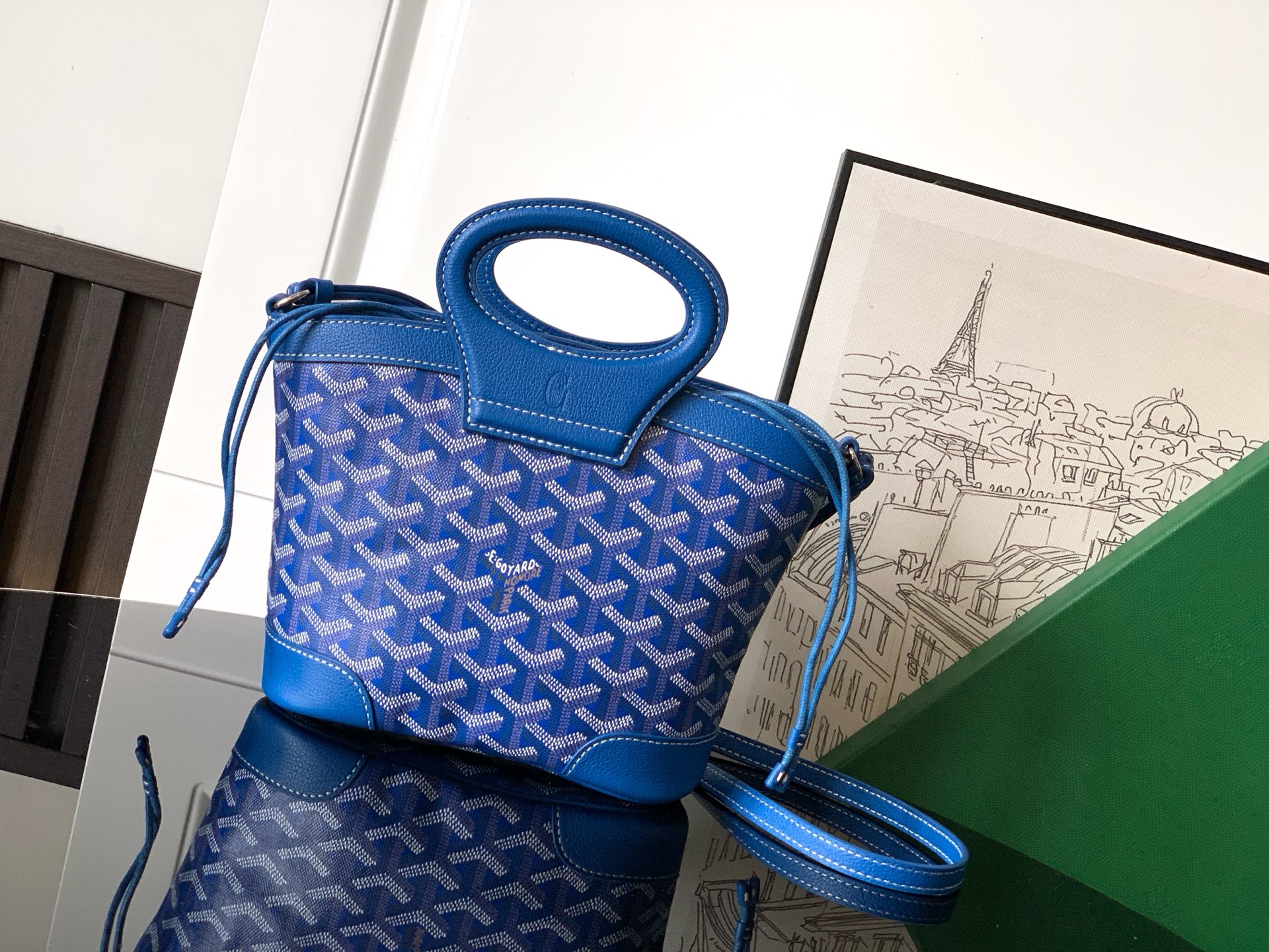 고야드 Goyard Beluga 미니백 Blue 23cm