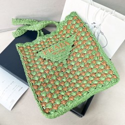프라다 Prada 1BG393 크로셰 토트 백 38cm