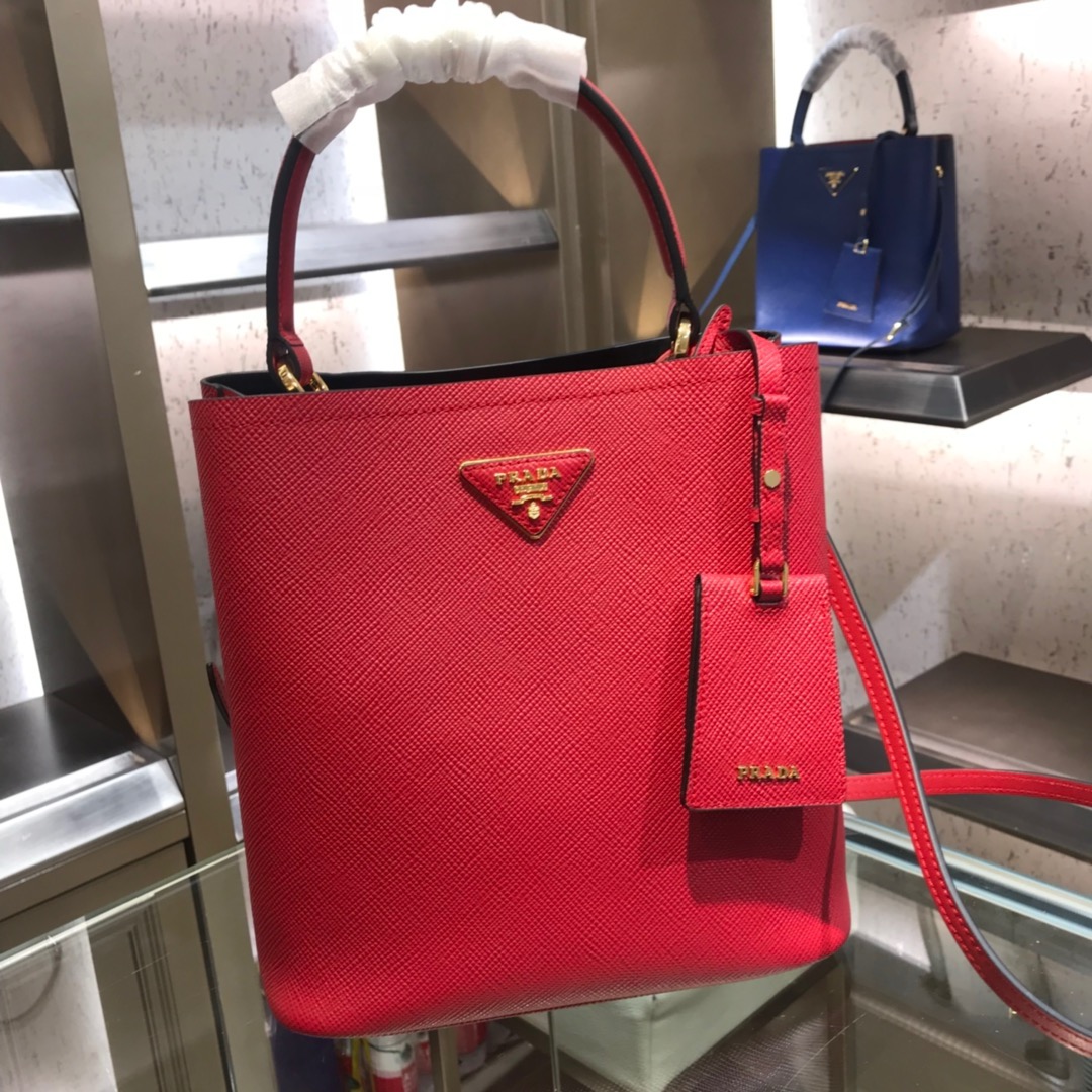 프라다 Prada 1BA212 파니에 사피아노 가죽 스몰백