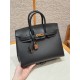 에르메스 Hermes Birkin 25cm Epsom 89 Noir/Rose gold