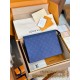 루이비통 Louis Vuitton M30423 Pochette Voyage MM Taigarama-Monogram Pacific Blue 27cm