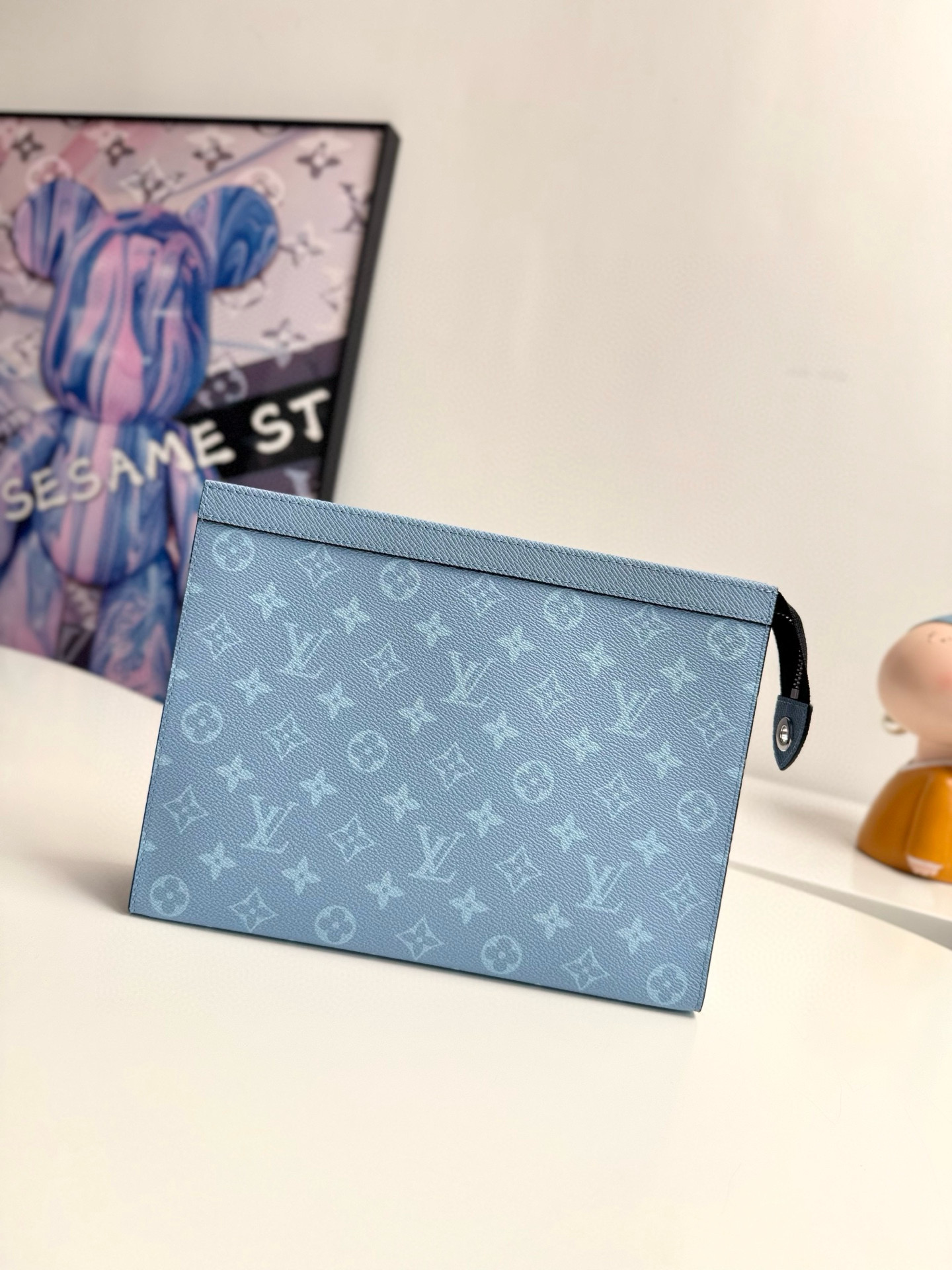 루이비통 Louis Vuitton M61692 Pochette Voyage Blue 26cm