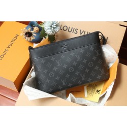 루이비통 Louis Vuitton M82543 Pochette Voyage Souple Monogram Eclipse Black 32cm