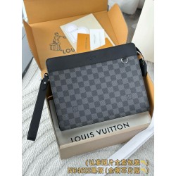 루이비통 Louis Vuitton N64612 Standing Pouch Black 27cm