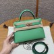 에르메스 Hermes Mini Kelly 19cm Swift 0T Vert comics/Rose gold