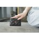 샤넬 Chanel Classic Card Holder Black gold 11.5cm