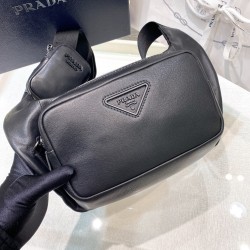 프라다 Prada 2VH127 가죽 숄더백 22cm