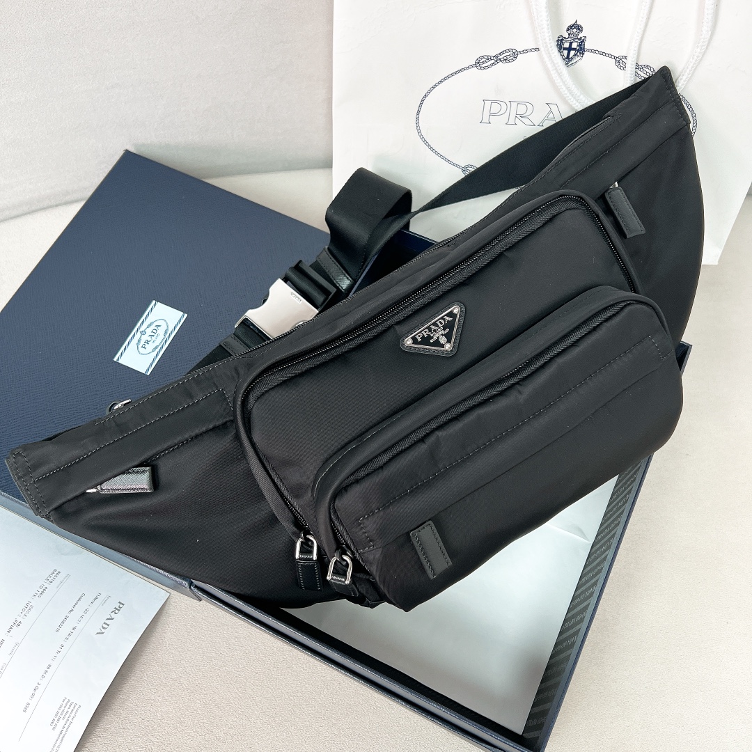 프라다 Prada 2VL003 벨트 백 34cm