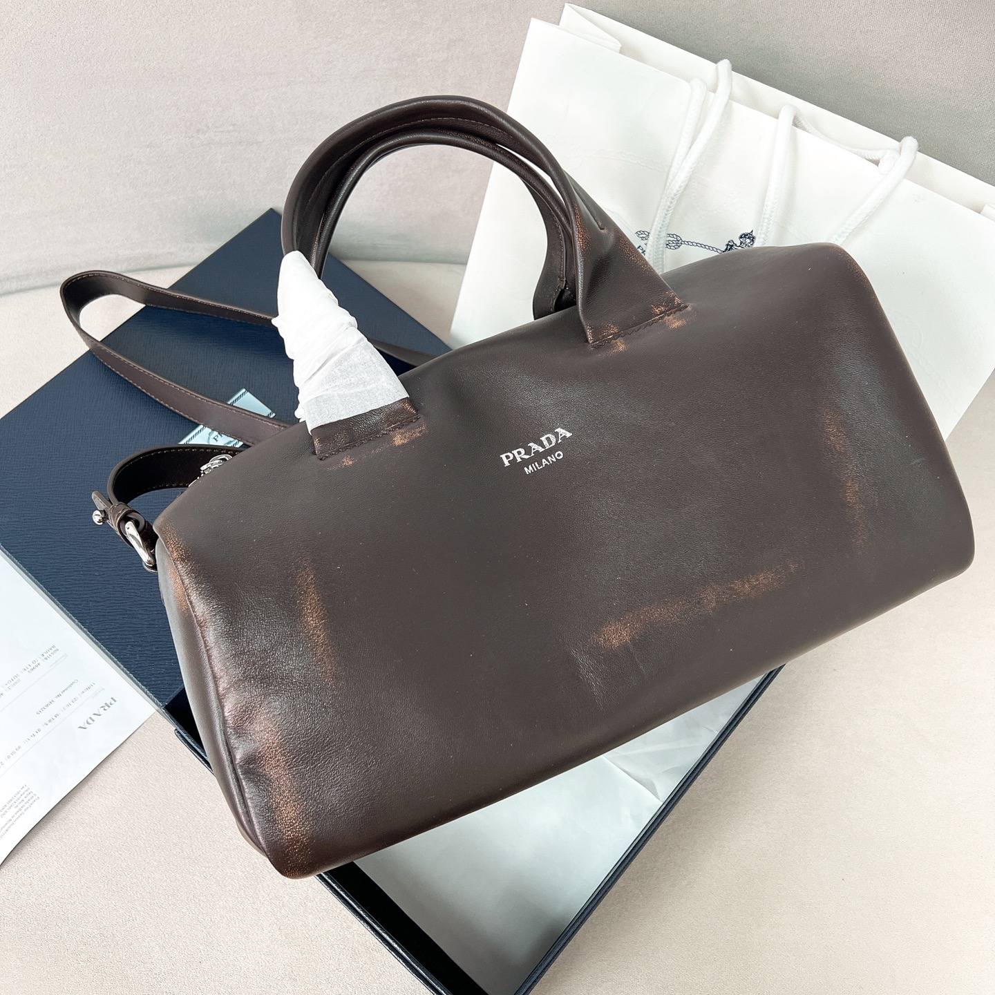 프라다 Prada 2VC046 여행 가방 35cm