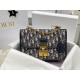 디올 Dior Addict Shoulder Bag Oblique Jacquard Blue 24cm