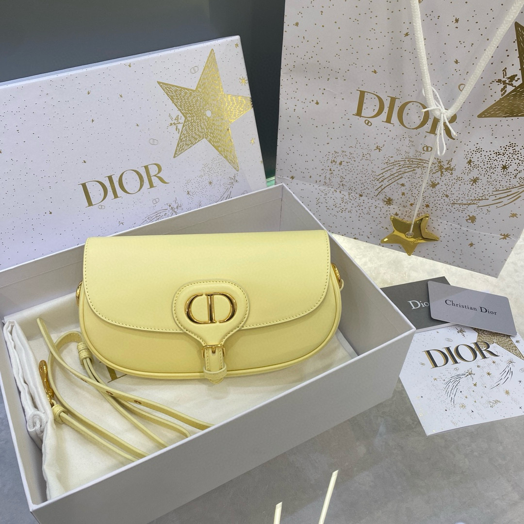 디올 Dior Medium Bobby Bag yellow 21cm