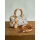 루이비통 M13391 Louis Vuitton x Murakami Takashi Nano Speedy Multicolor Blanc 16CM