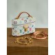 루이비통 M13662 Louis Vuitton x Murakami Takashi Vanity Chain Pouch Multicolor White 19CM